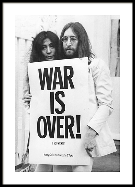War is Over Plakat i gruppen Plakater / Sort-hvid hos Desenio AB (11970)