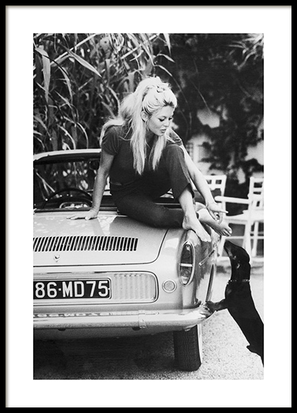 Brigitte Bardot Plakat i gruppen Plakater / Sort-hvid hos Desenio AB (11977)