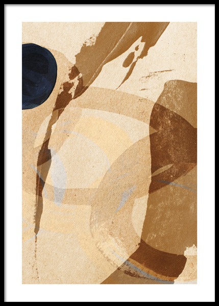 Umber Abstraction No2 Plakat i gruppen Plakater / Kunstplakater hos Desenio AB (14892)
