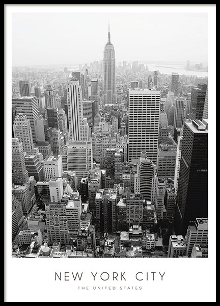 Plakat New York City, plakater med fotokunst af byer