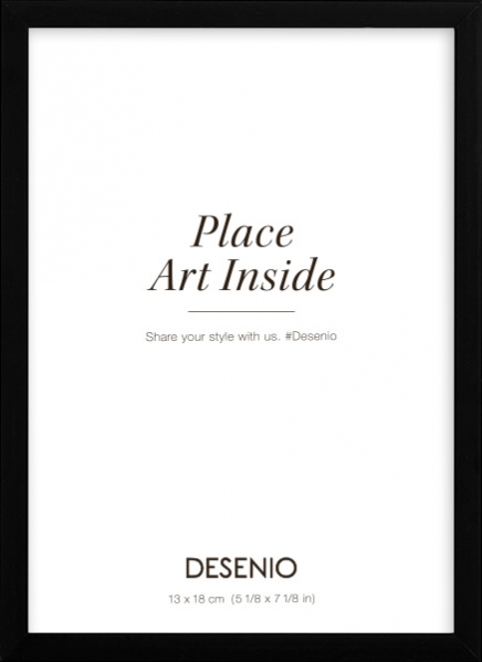 Metalramme sort, 13x18
