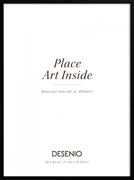 Metalramme sort, 30x40