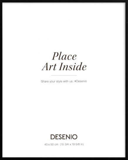 Metalramme sort, 40x50