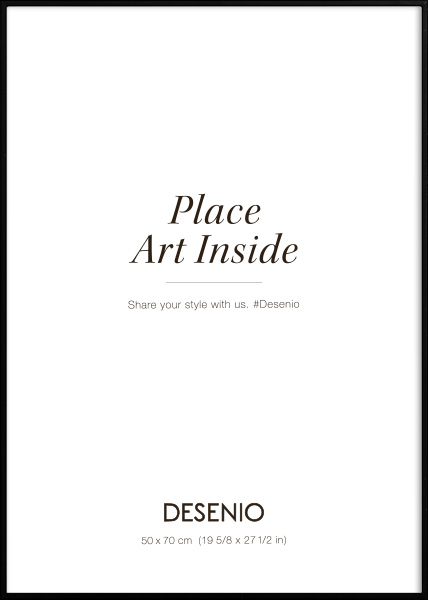 Metalramme sort, 50x70