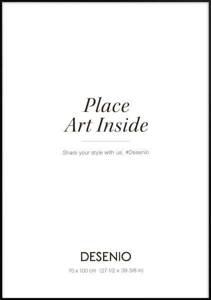 Metalramme sort, 70x100