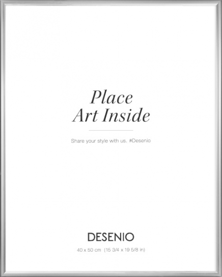 Sølv ramme, 40x50