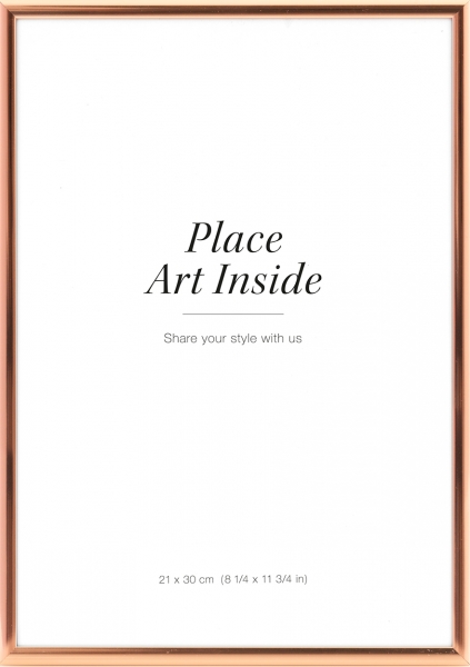 Kobber ramme , 21x30