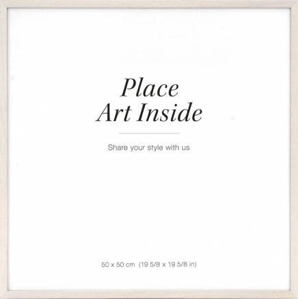 Billedramme i lyst træ, 50x50