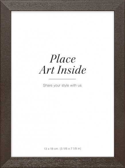 Billedramme i mørkt træ, 13x18