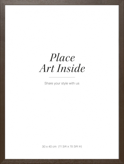 Billedramme i mørkt træ, 30x40