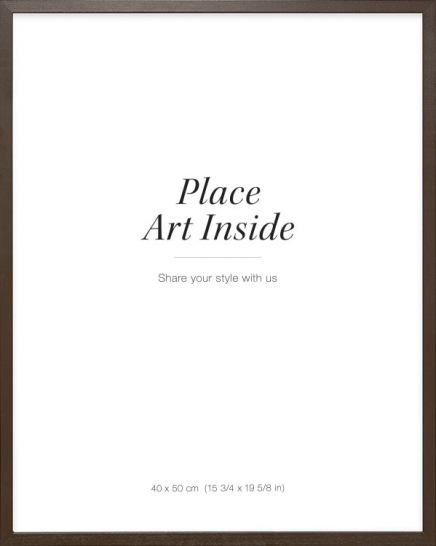 Billedramme i mørkt træ, 40x50
