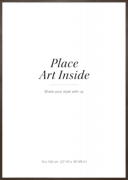 Billedramme i mørkt træ, 70x100