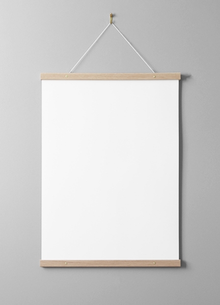 Plakat hanger eg 51 cm, skruebeslag