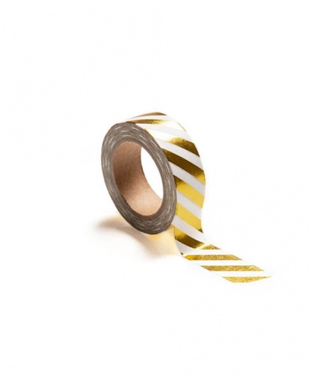 Washi tape, guldstribet