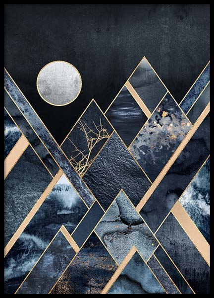Stormy Mountains Plakat i gruppen Plakater / Kunstplakater hos Desenio AB (pre0020)
