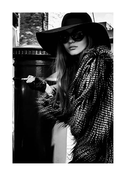 Lady In The Hat Plakat