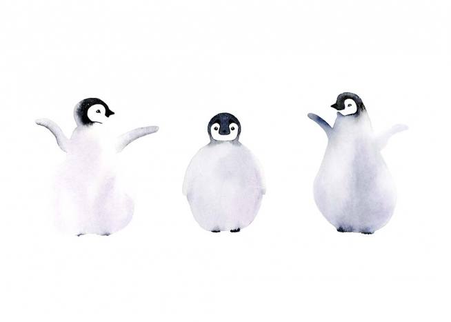 Three Penguins Plakat
