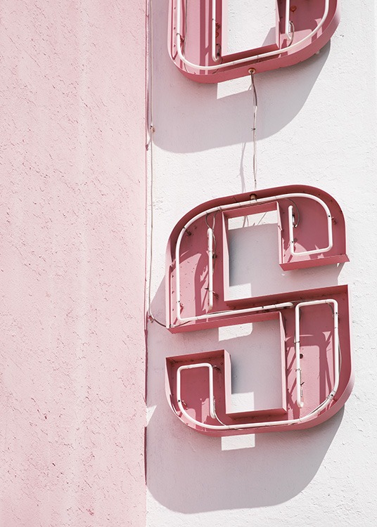 Pink Sign Plakat / 50x70 cm hos Desenio AB (10762)
