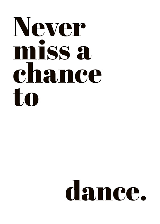 Chance to Dance Plakat