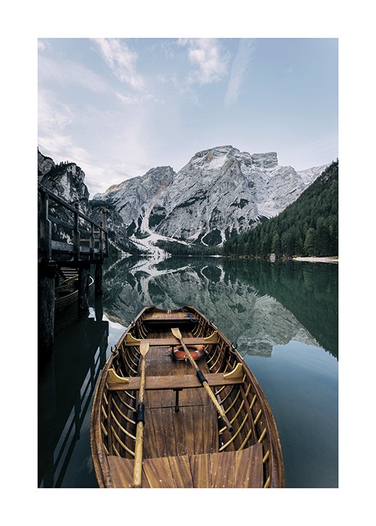 Boat in a Lake Plakat