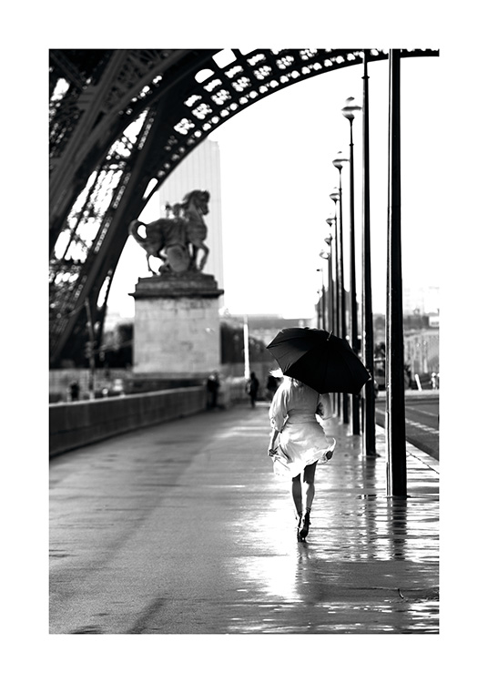 Walking in Paris Plakat