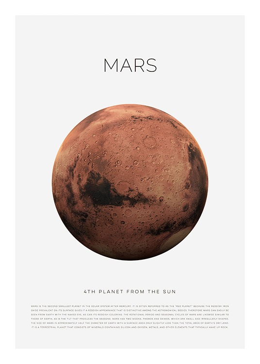 Planet Mars Plakat