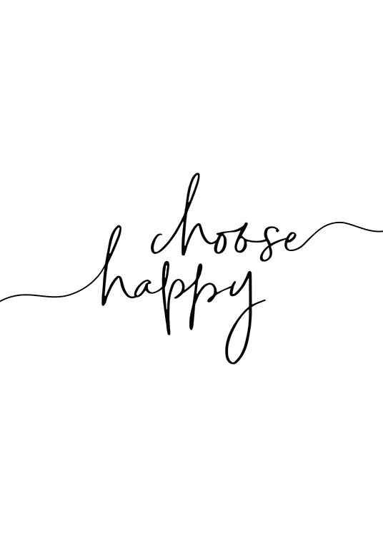 Choose Happy Plakat