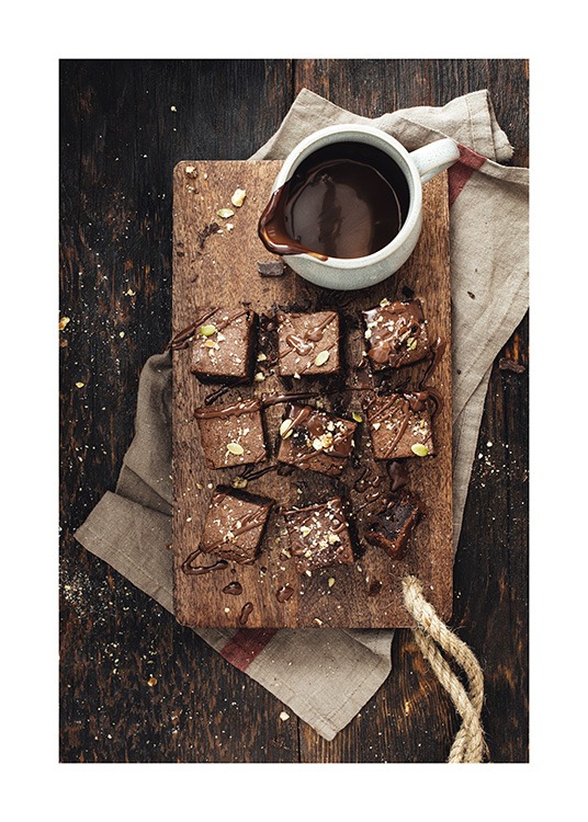 Chocolate Brownies Plakat