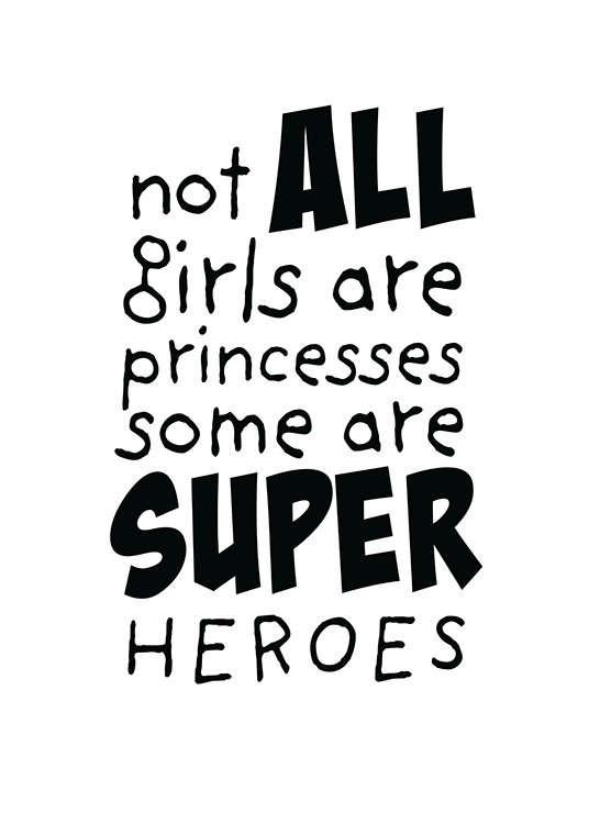 Girls are Superheroes Plakat