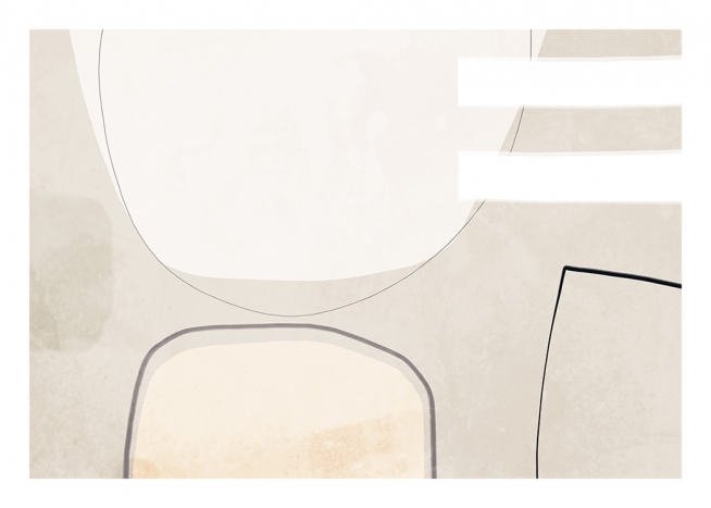 Beige Balance Plakat