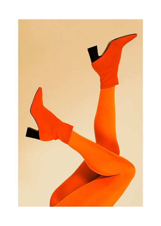 Orange Legs Plakat / Fotokunst hos Desenio AB (12402)
