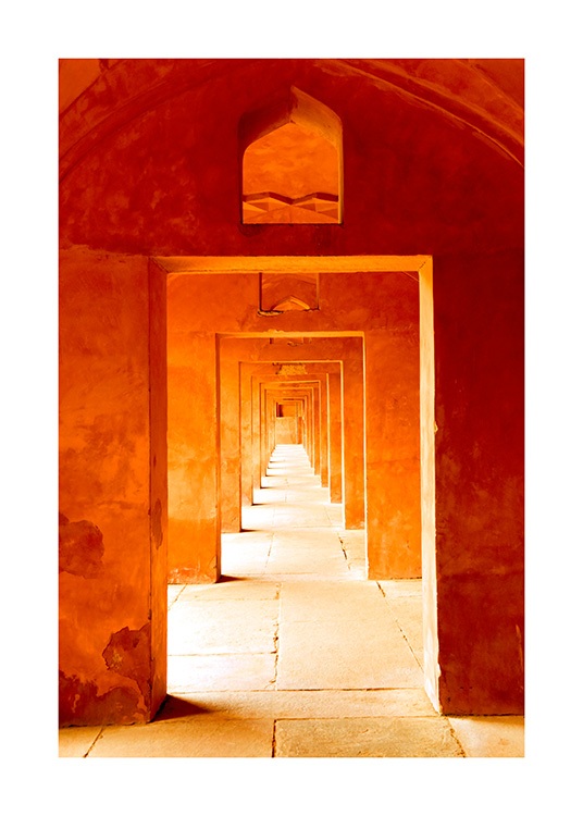 Orange Arches Plakat / Fotokunst hos Desenio AB (12404)