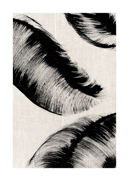 Ink Leaves No2 Plakat / Kunstplakater hos Desenio AB (12809)