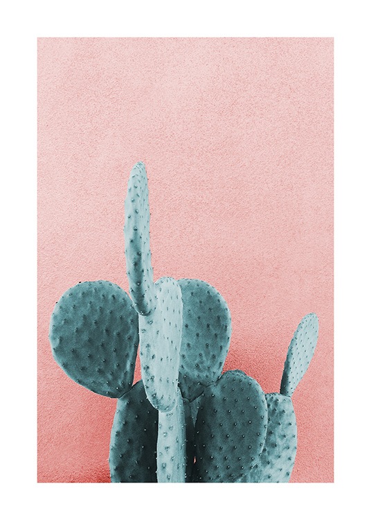 Mint Cactus Plakat