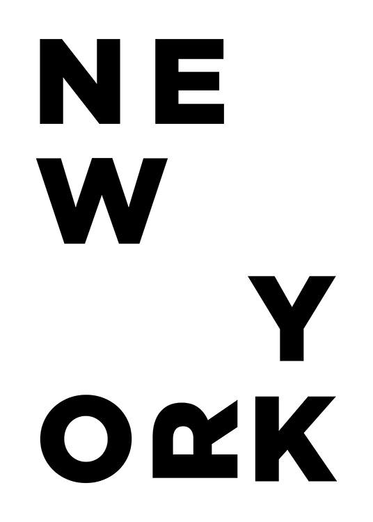 New York Typo Plakat
