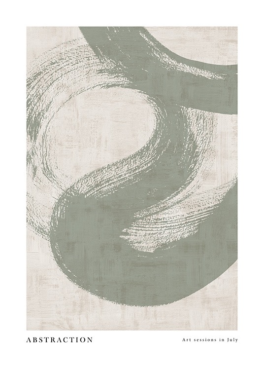 Green Abstraction No1 Plakat