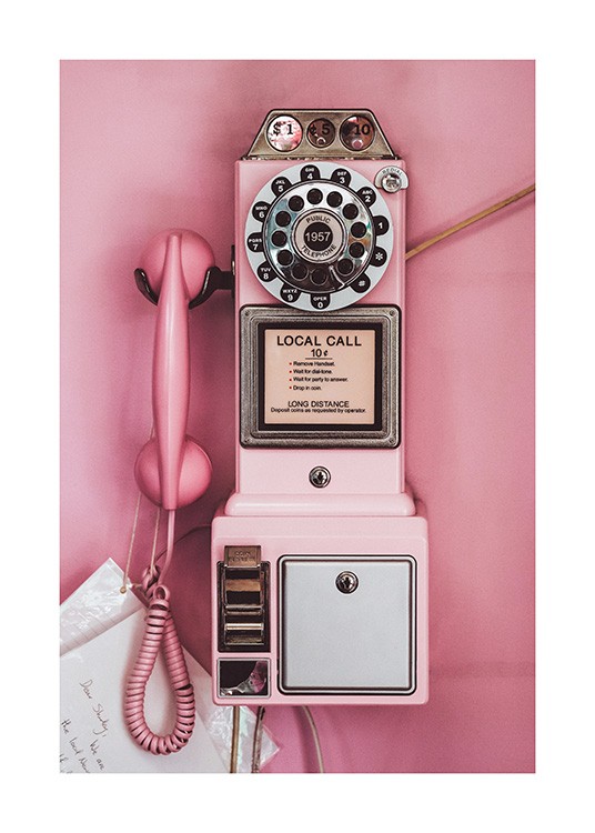 Pink Pay Phone Plakat