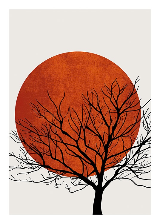 Winter Sunset Plakat / Naturmotiv hos Desenio AB (13752)