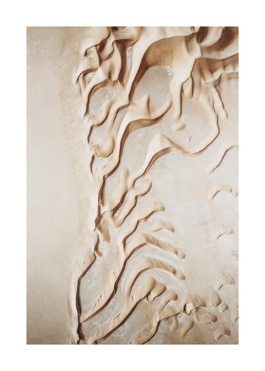 Curvy Desert Dunes Plakat