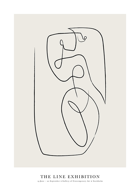 The Line Exhibition No1 Plakat