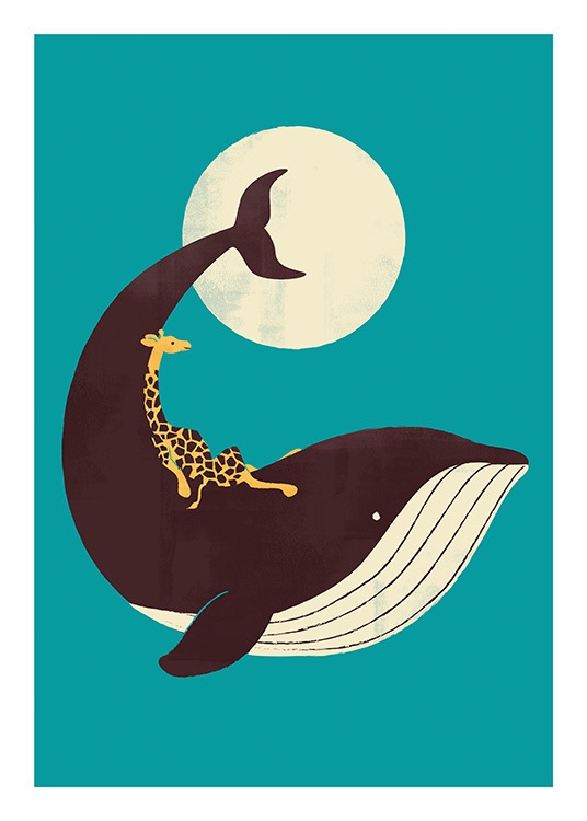 The Giraffe and the Whale Plakat