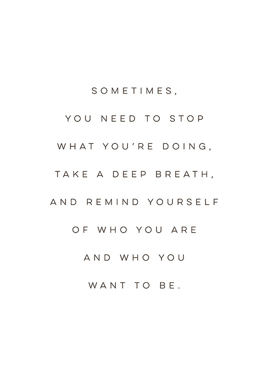 Take a Deep Breath Plakat