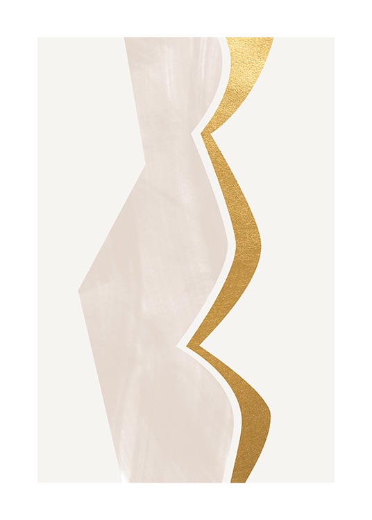 Golden Curves Plakat