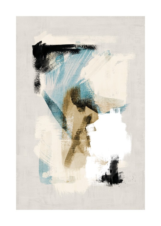 Abstract Brushes No1 Plakat