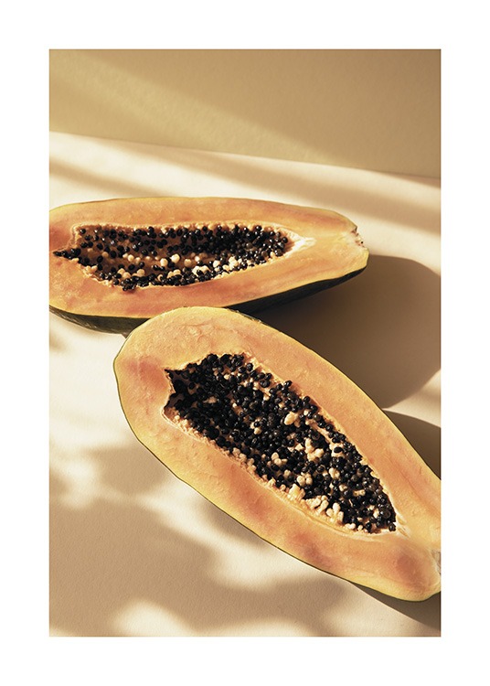 Papayas In The Sun Plakat