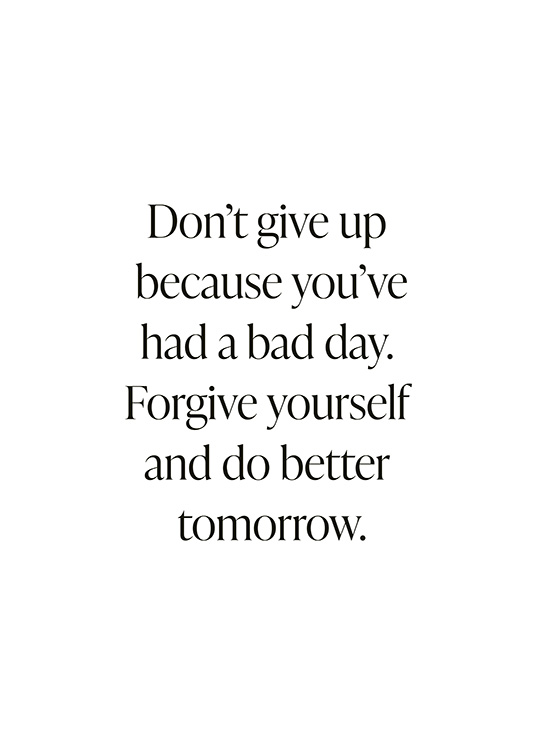 Do Better Tomorrow Plakat