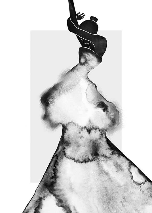 Watercolor Gown No1 Plakat