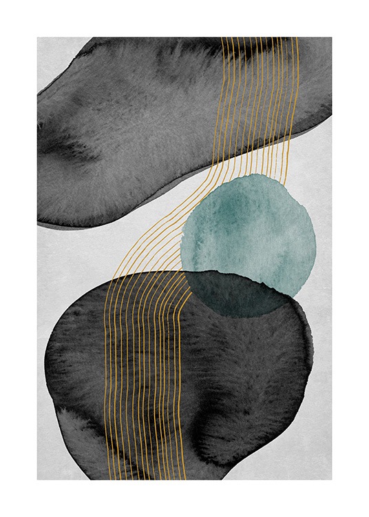 Ash and Moss No4 Plakat