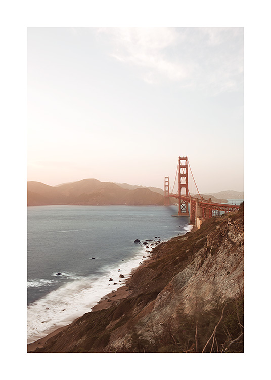 – Plakat af Golden Gate–broen