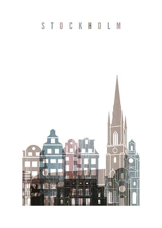 Stockholm Skyline Plakat